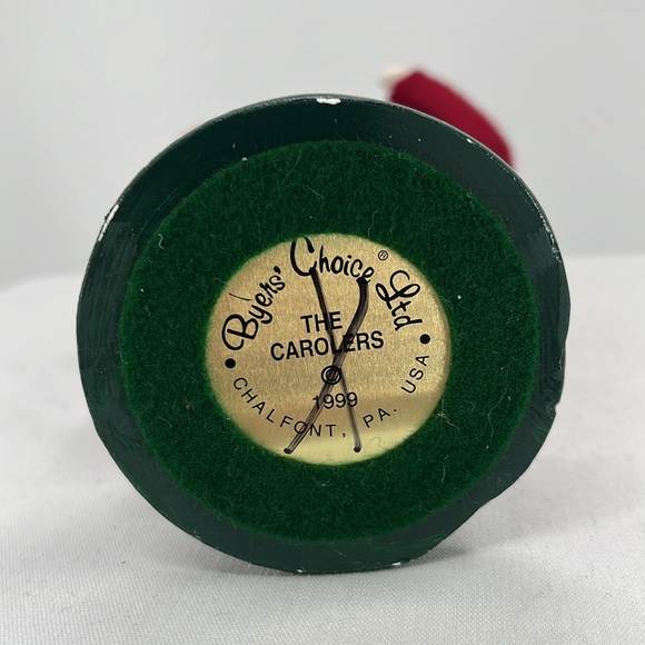 Byers Choice LE Glass Pickle Ornament Boy 9” Caroler VTG...